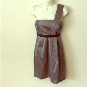 Rhapsody grey one shoulder dress, medium